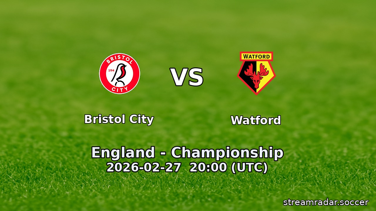 Bristol City vs Watford