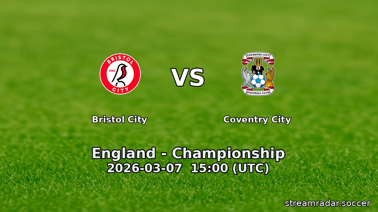 Bristol City vs Coventry City