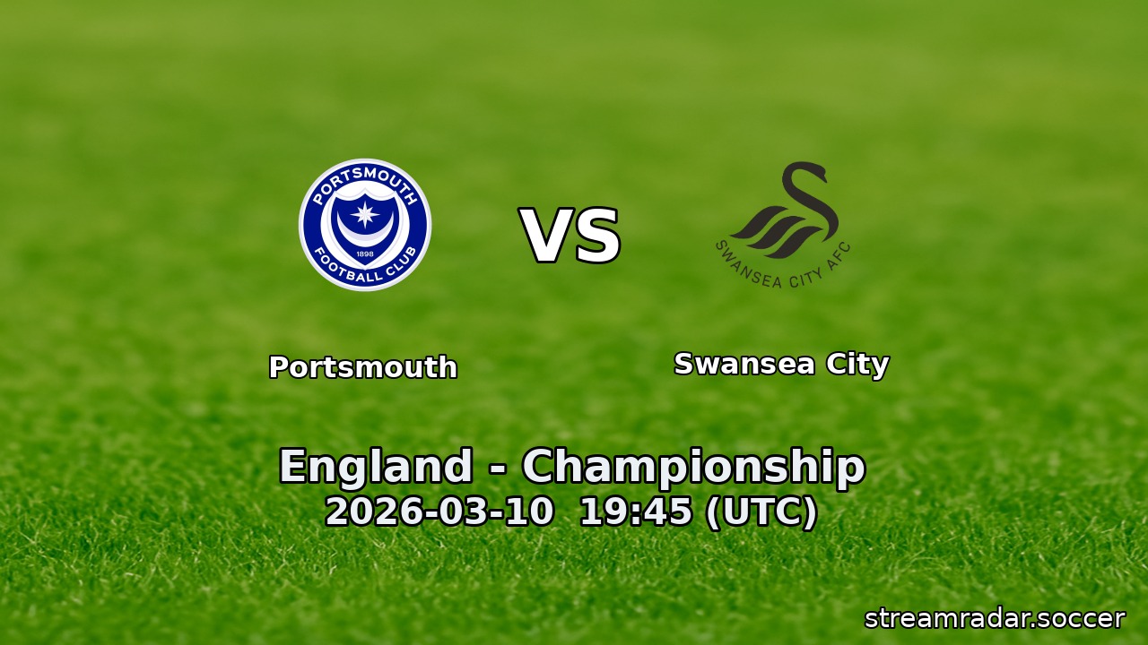 Portsmouth vs Swansea City