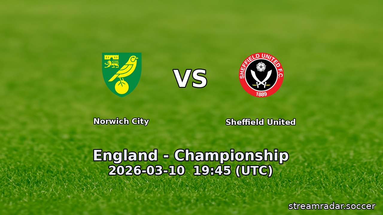 Norwich City vs Sheffield United