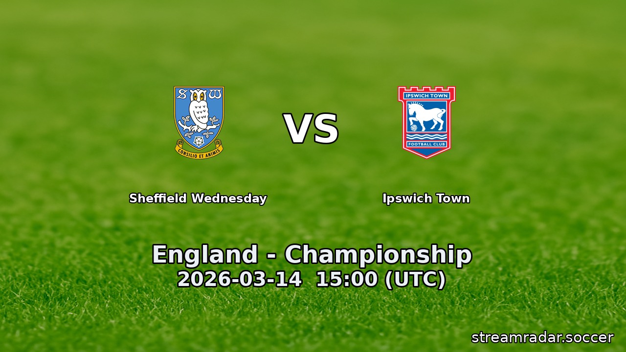 Sheffield Wednesday vs Ipswich Town
