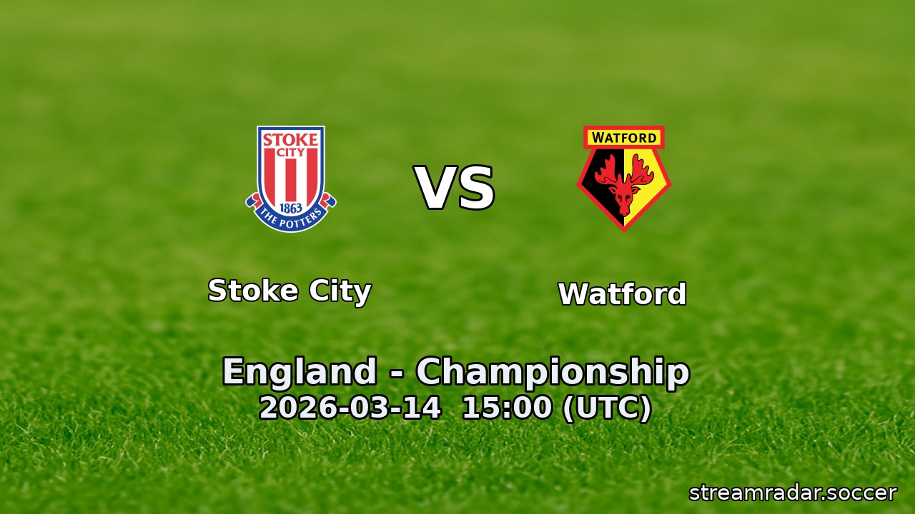 Stoke City vs Watford