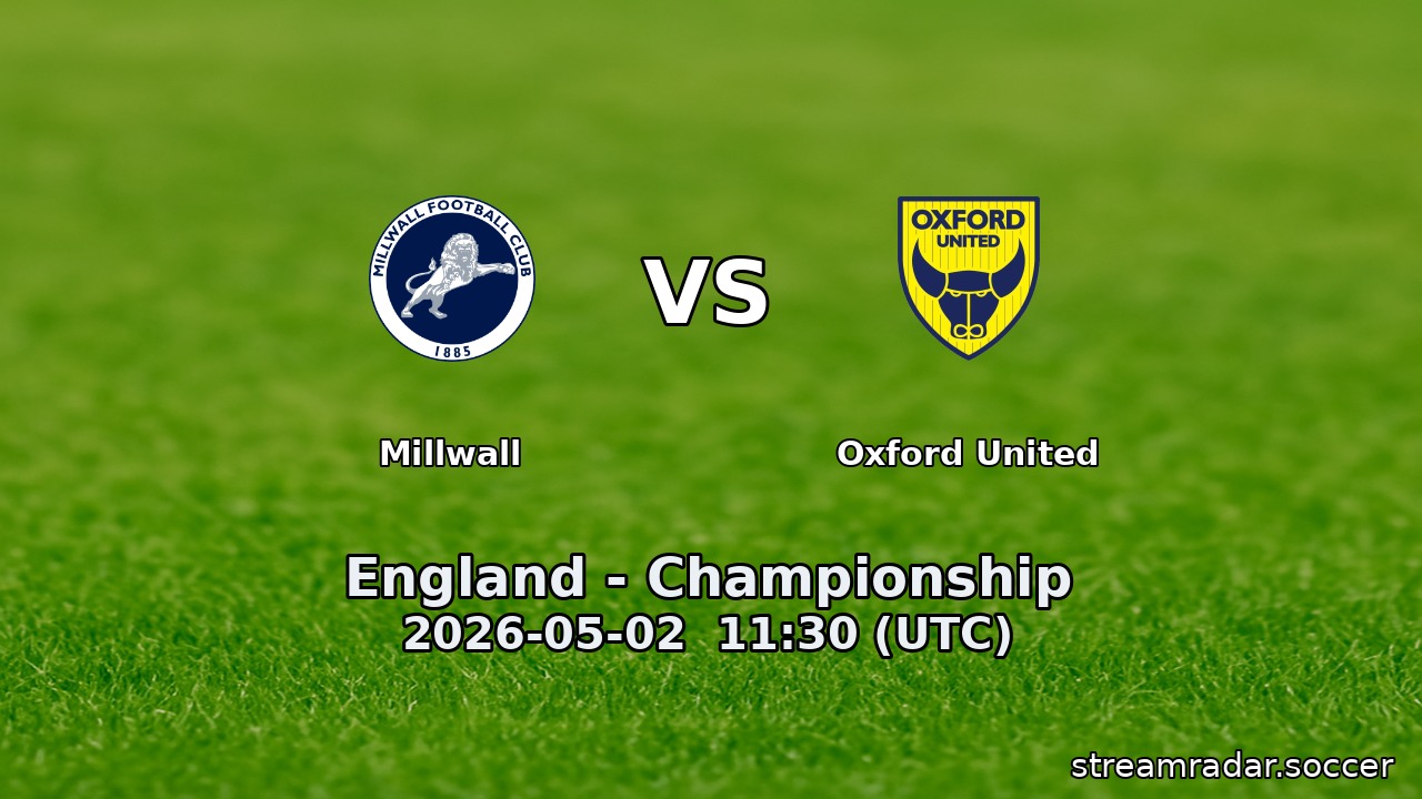 Millwall vs Oxford United
