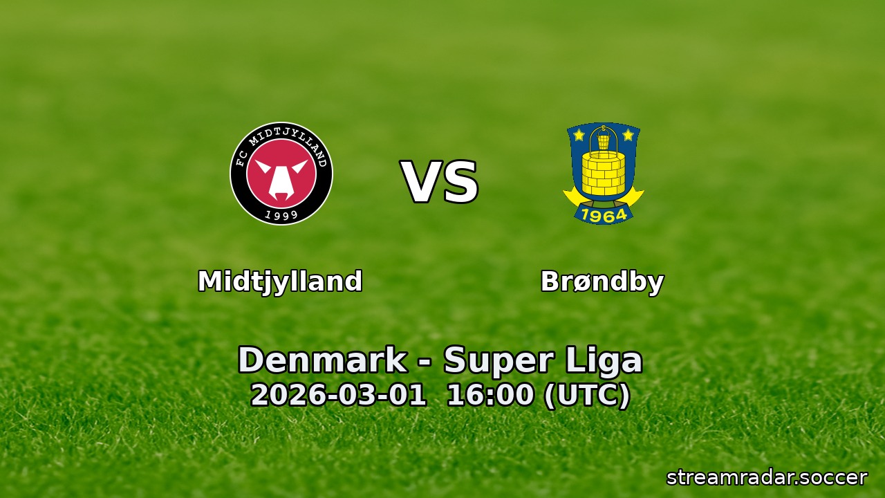 Midtjylland vs Brøndby