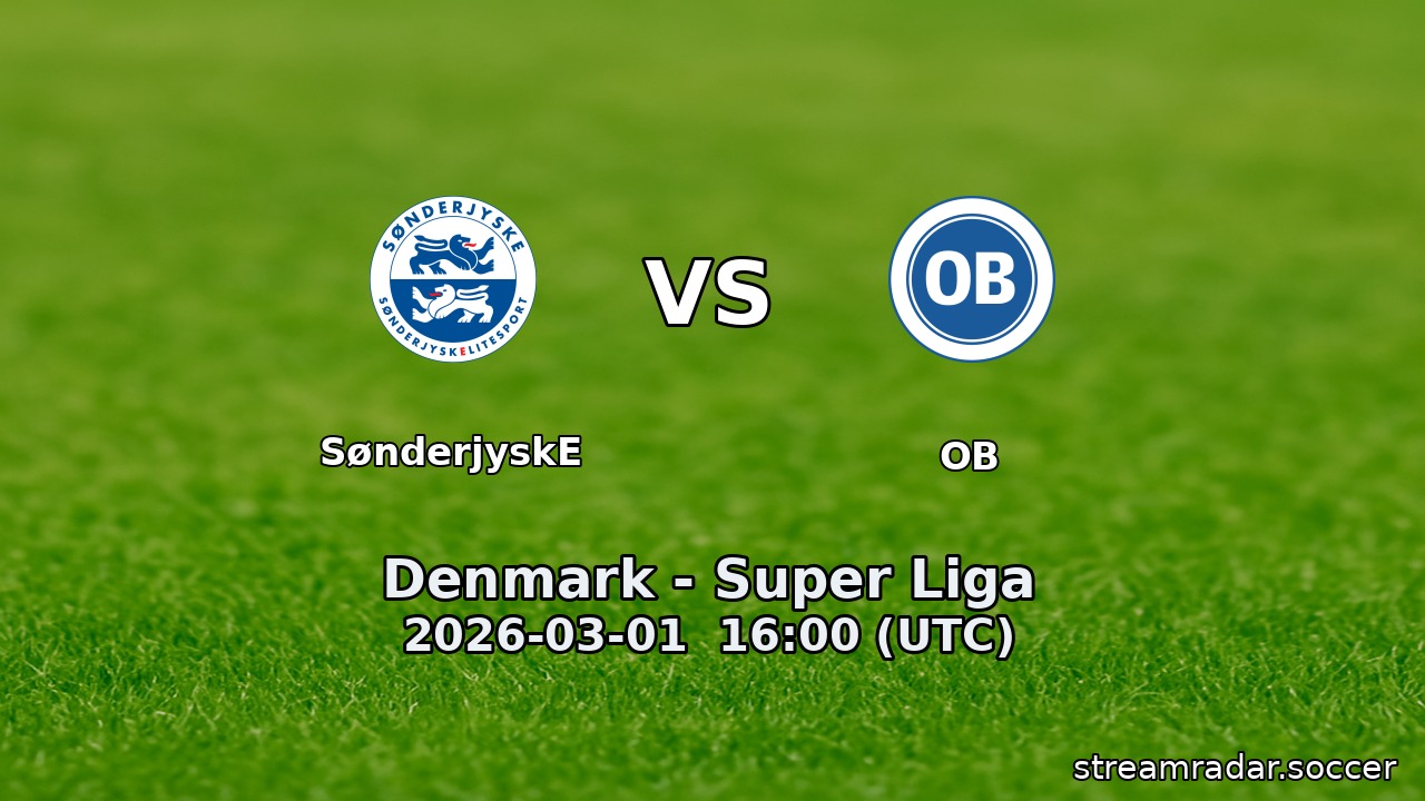 SønderjyskE vs OB