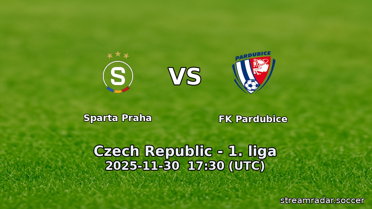 Sparta Praha vs FK Pardubice
