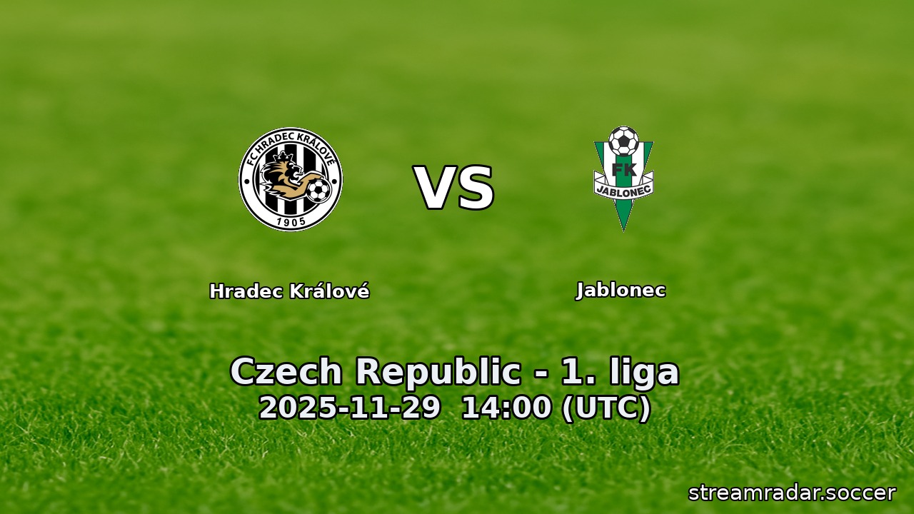 Hradec Králové vs Jablonec