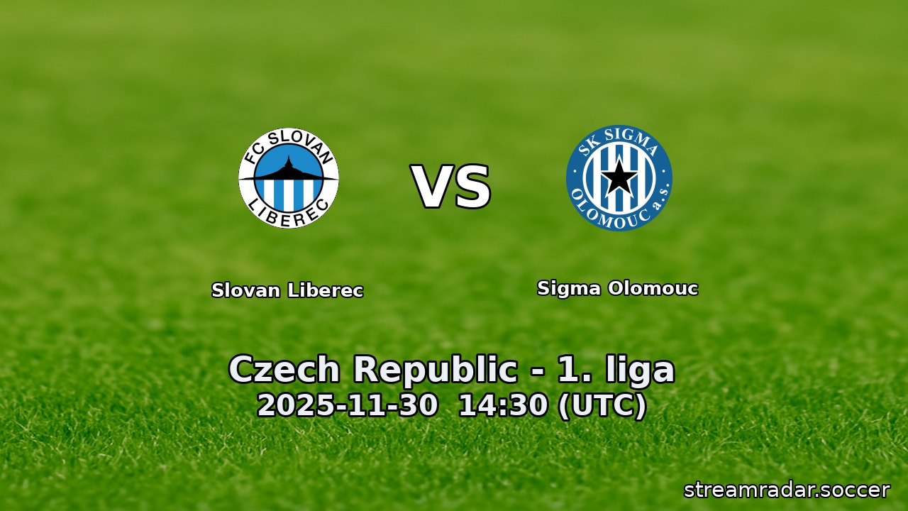Slovan Liberec vs Sigma Olomouc