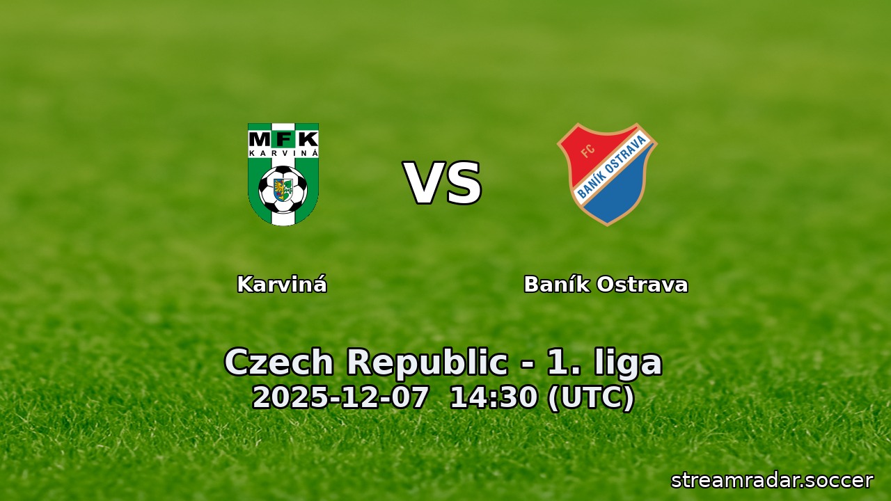 Karviná vs Baník Ostrava
