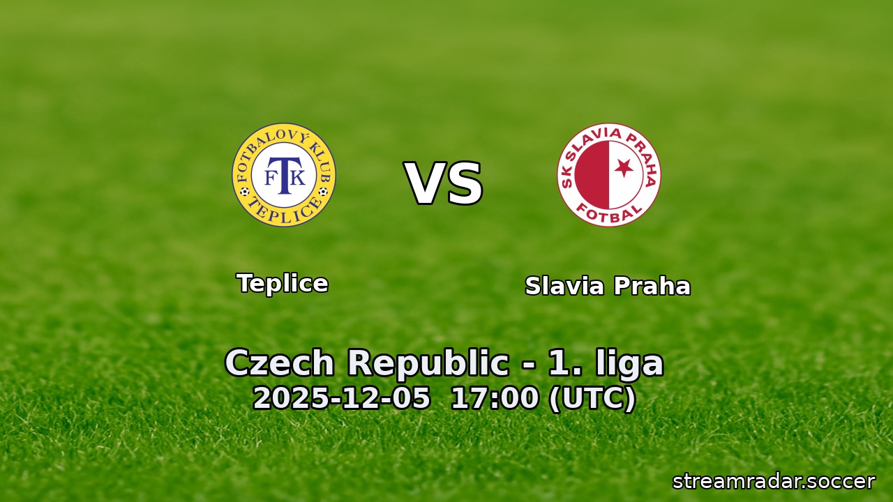 Teplice vs Slavia Praha