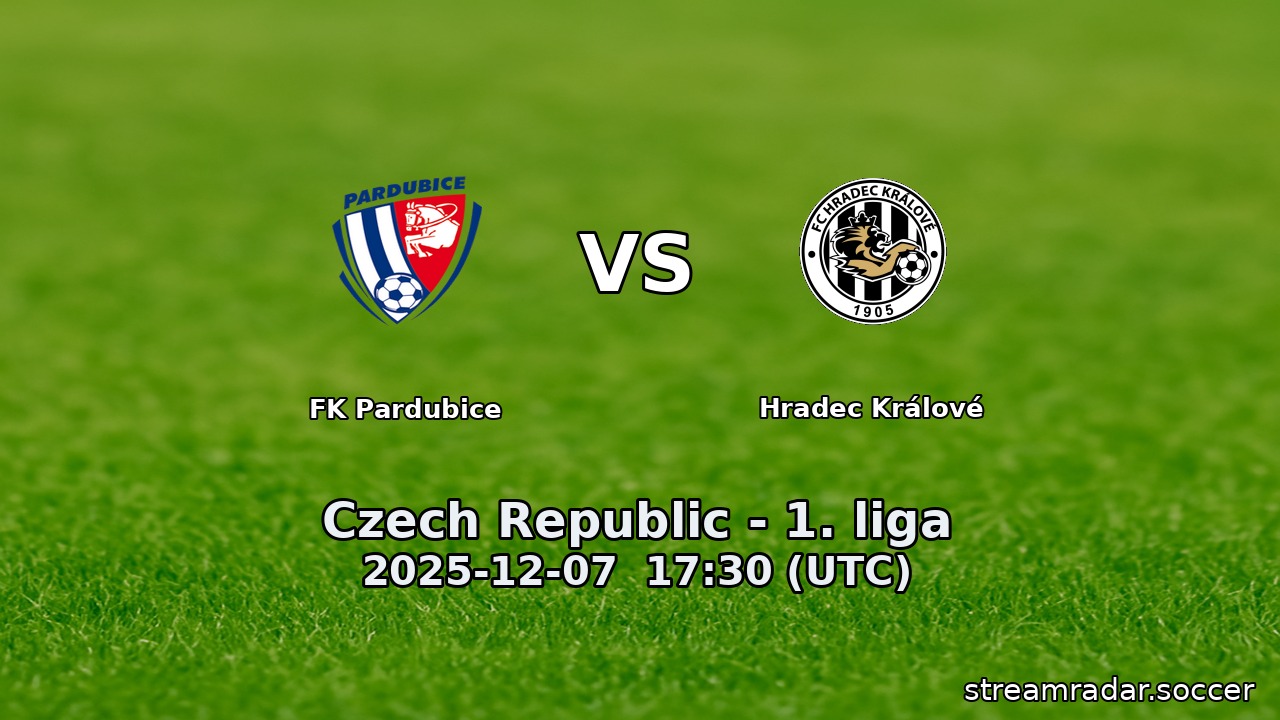 FK Pardubice vs Hradec Králové