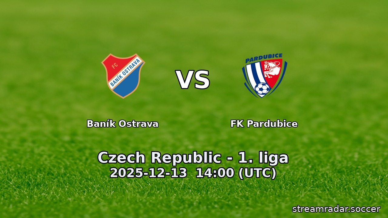 Baník Ostrava vs FK Pardubice