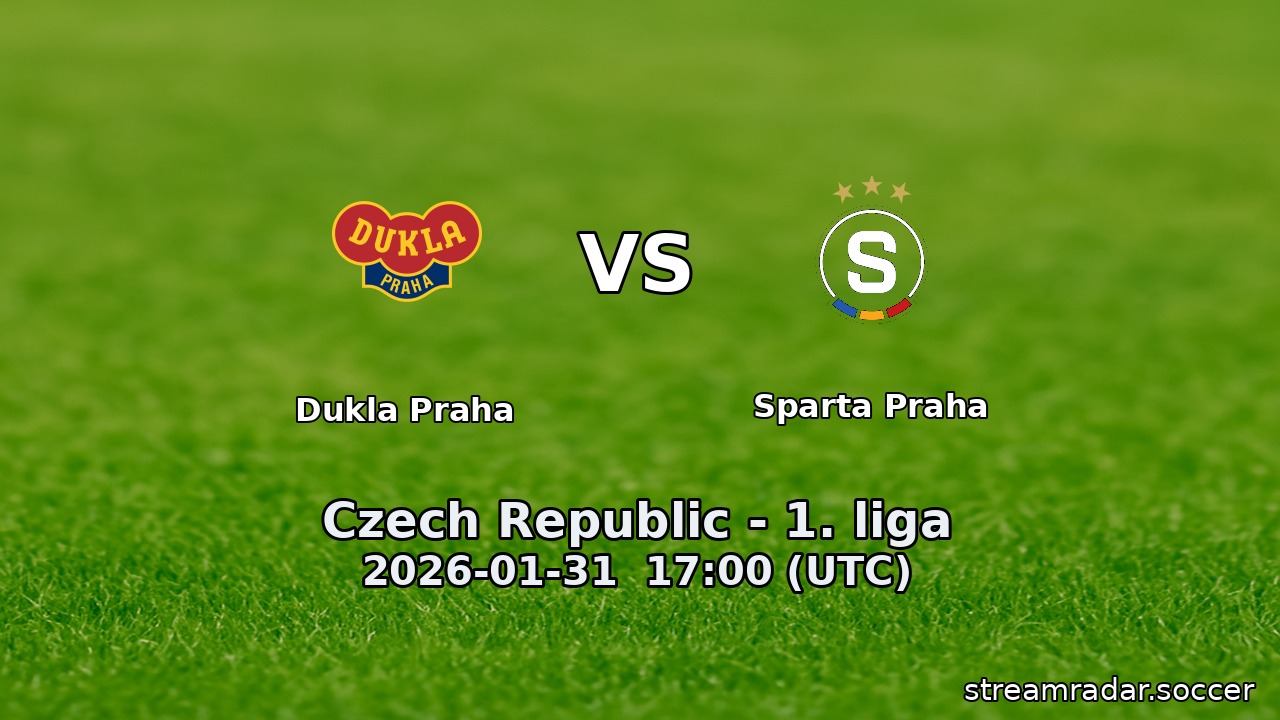 Dukla Praha vs Sparta Praha
