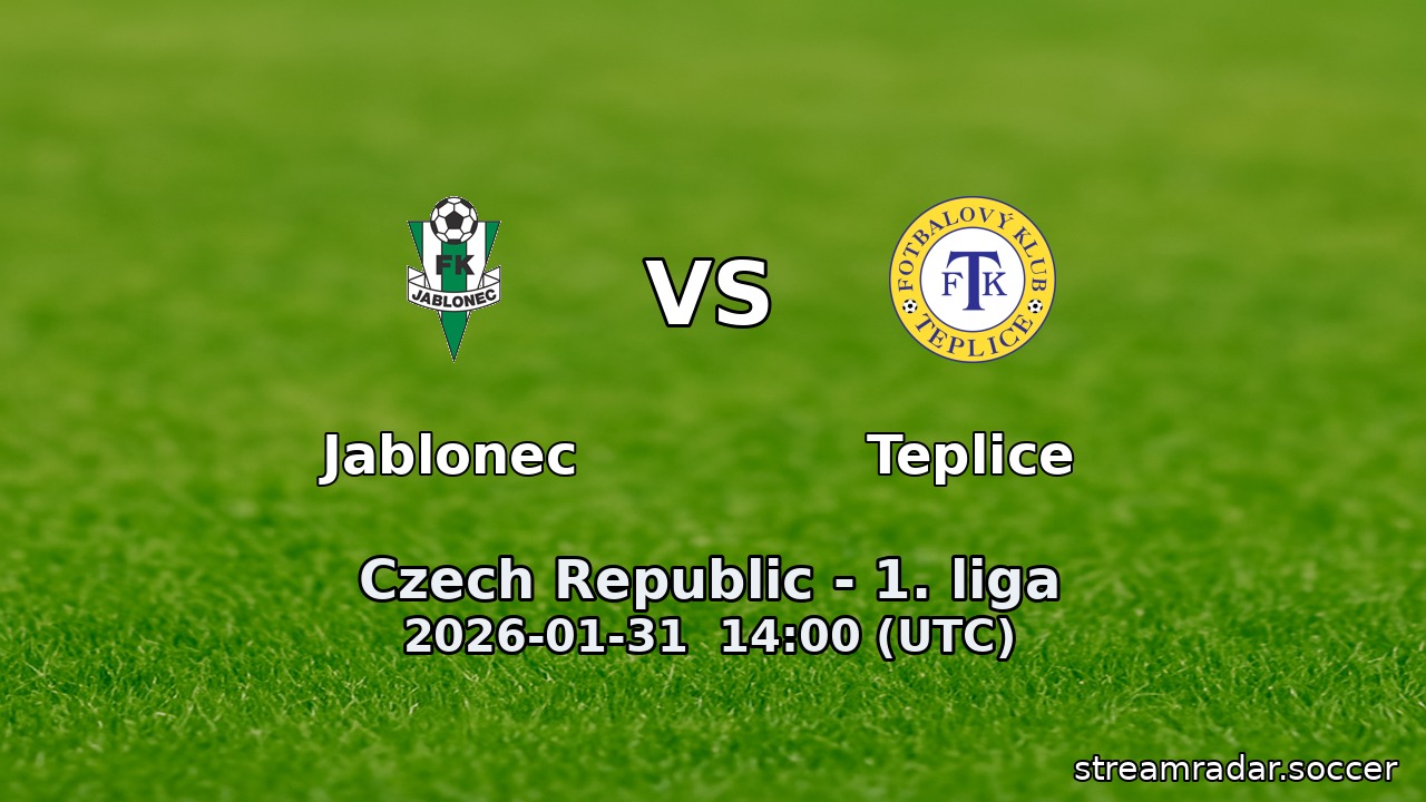Jablonec vs Teplice