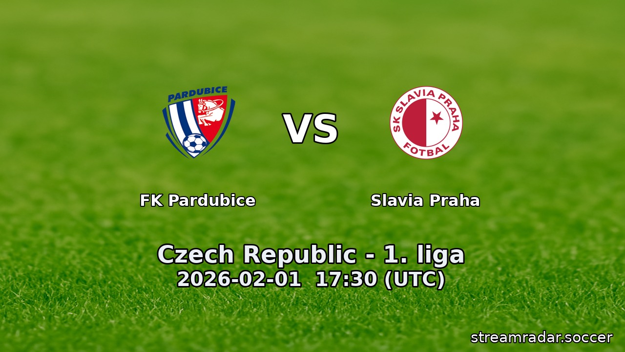 FK Pardubice vs Slavia Praha