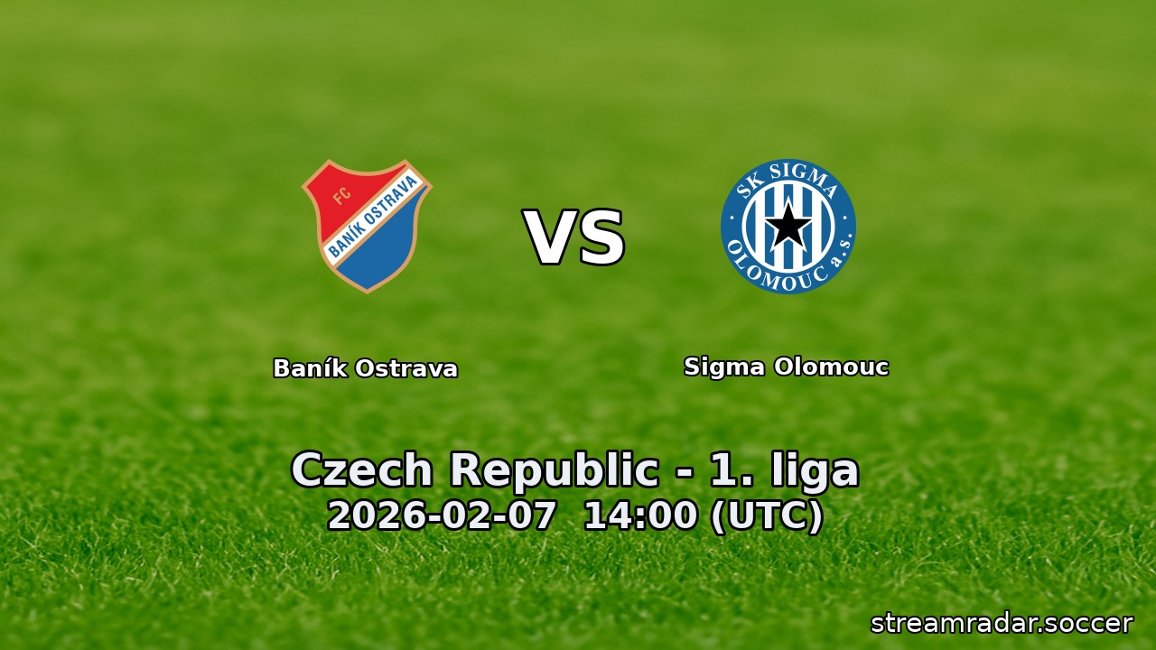 Baník Ostrava vs Sigma Olomouc
