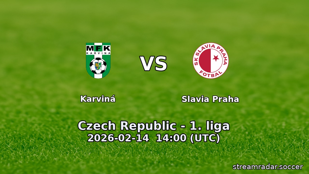 Karviná vs Slavia Praha