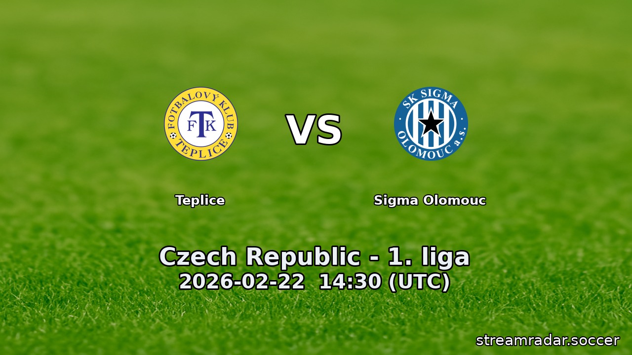 Teplice vs Sigma Olomouc
