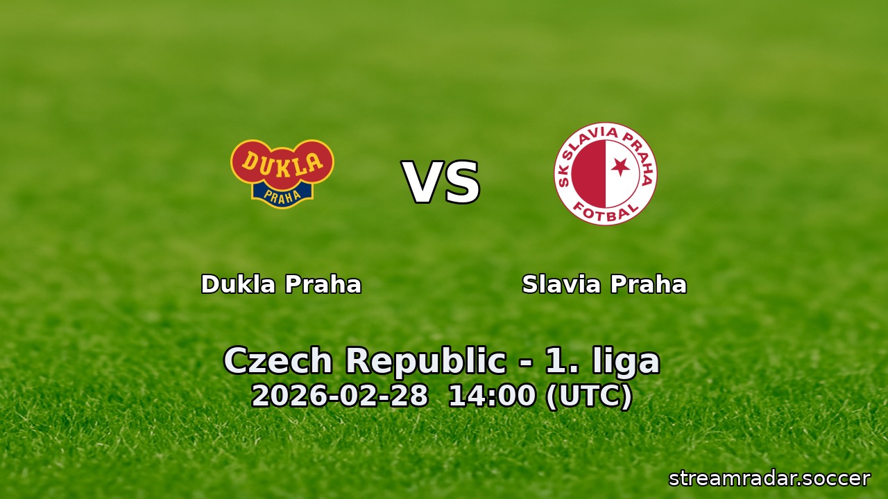 Dukla Praha vs Slavia Praha