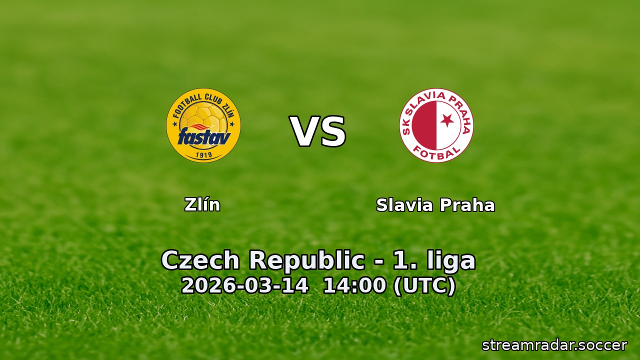 Zlín vs Slavia Praha