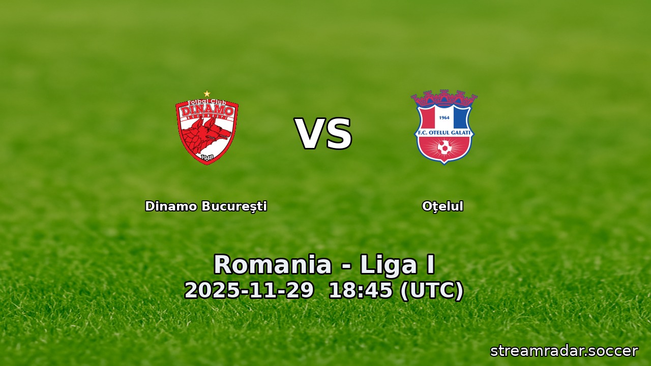 Dinamo Bucureşti vs Oţelul