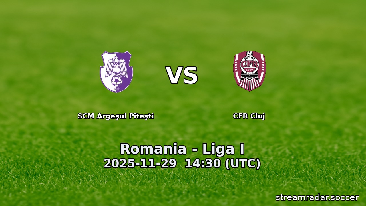 SCM Argeşul Piteşti vs CFR Cluj