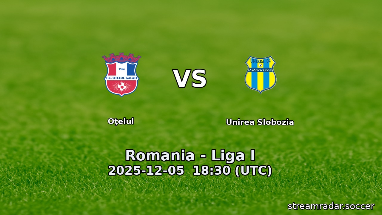 Oţelul vs Unirea Slobozia