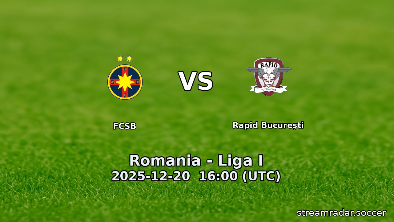 FCSB vs Rapid Bucureşti