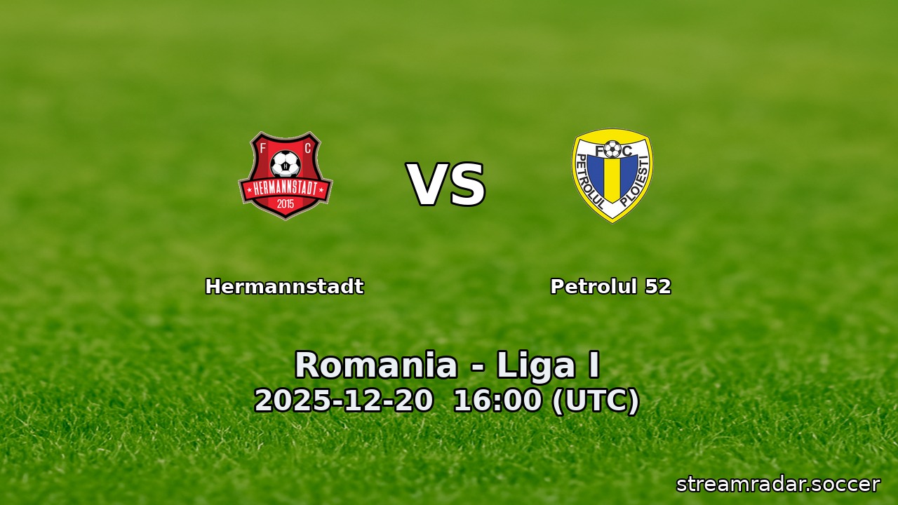 Hermannstadt vs Petrolul 52