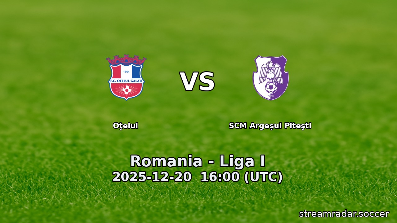 Oţelul vs SCM Argeşul Piteşti