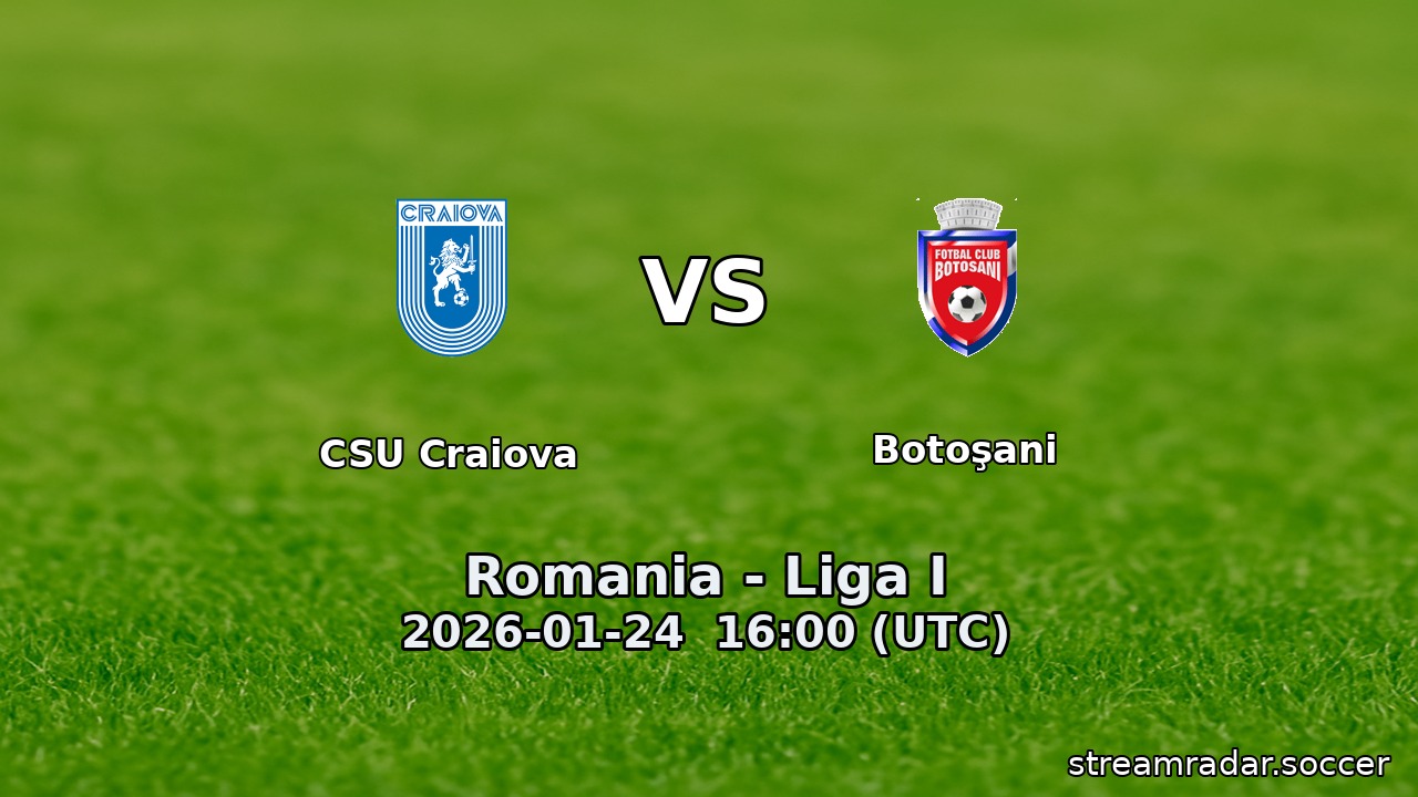 CSU Craiova vs Botoşani