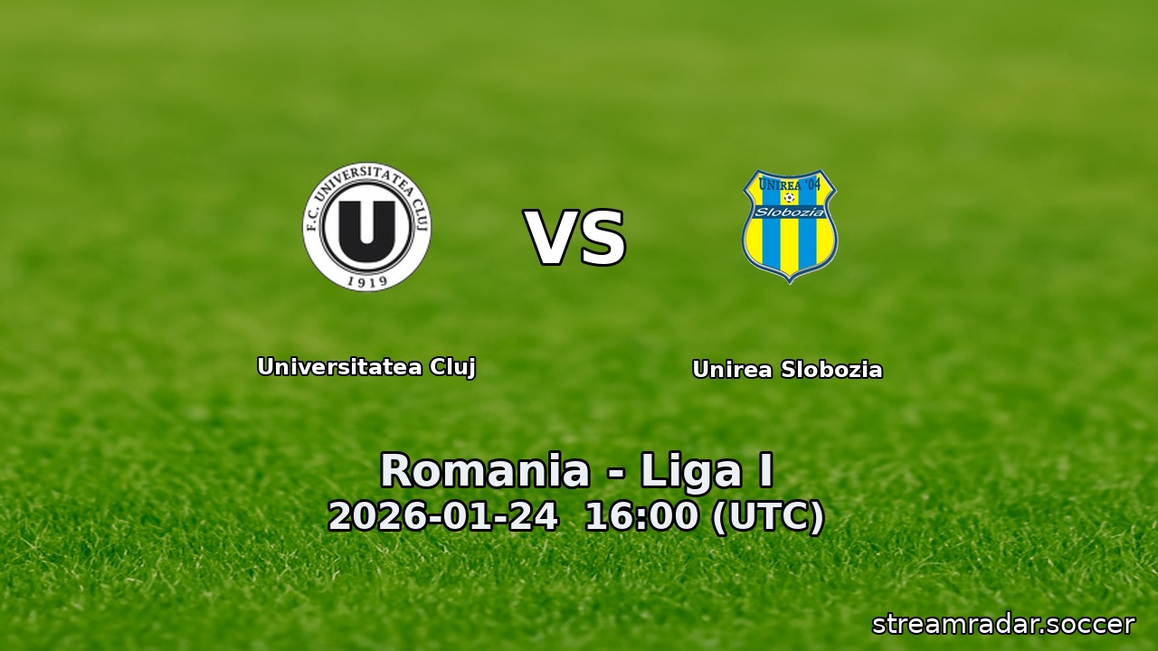 Universitatea Cluj vs Unirea Slobozia