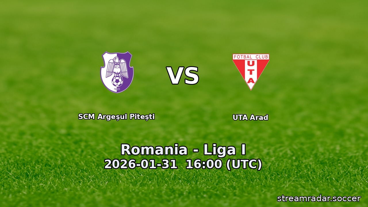 SCM Argeşul Piteşti vs UTA Arad