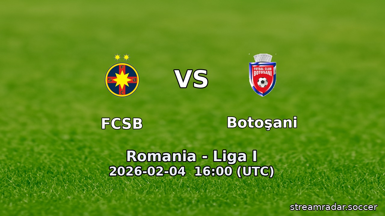FCSB vs Botoşani