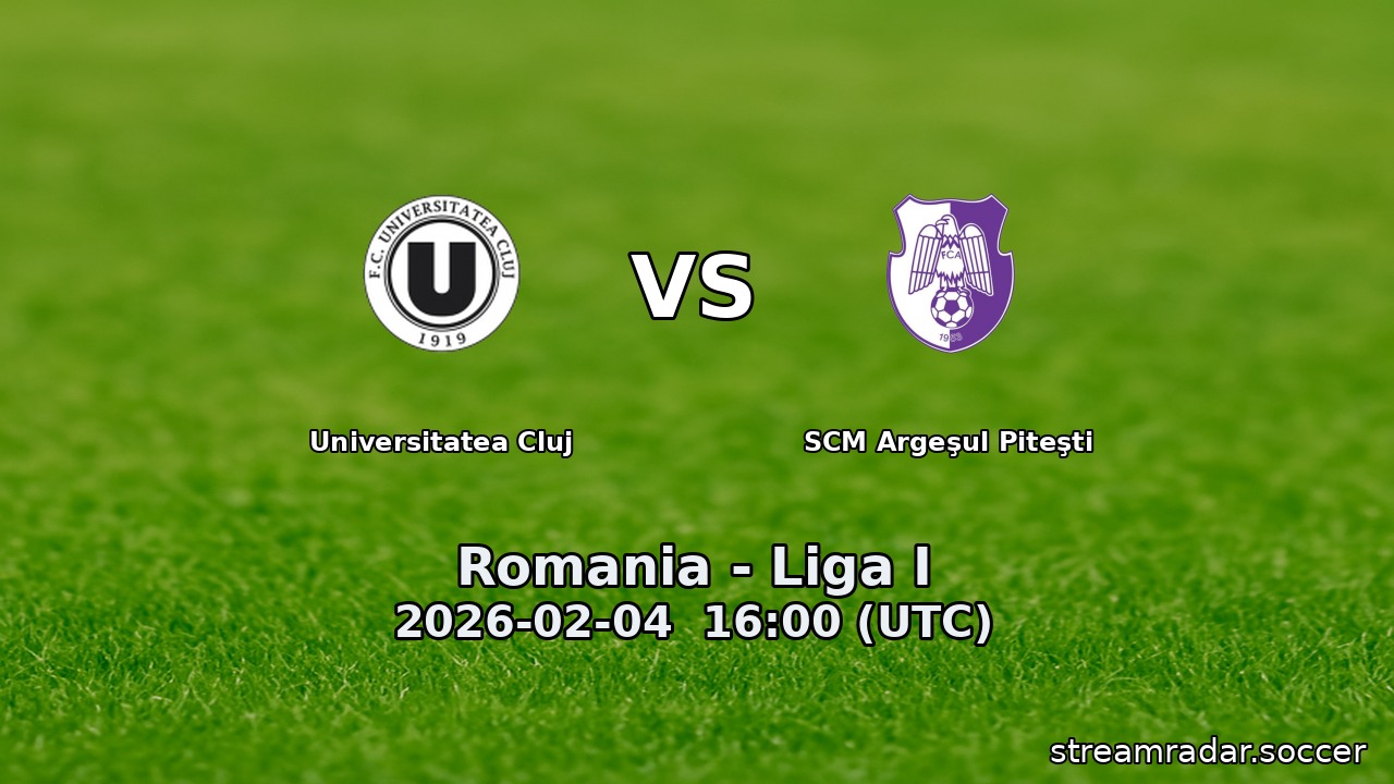 Universitatea Cluj vs SCM Argeşul Piteşti