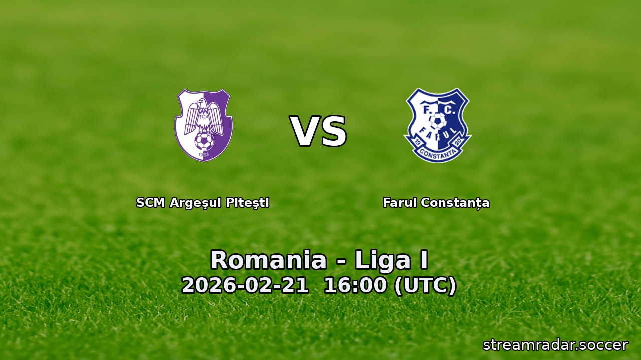 SCM Argeşul Piteşti vs Farul Constanța