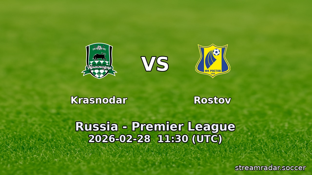 Krasnodar vs Rostov