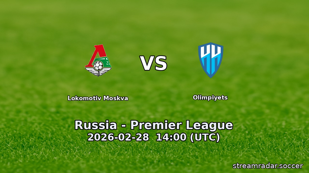 Lokomotiv Moskva vs Olimpiyets