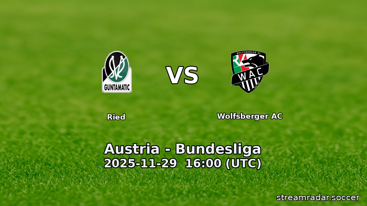 Ried vs Wolfsberger AC