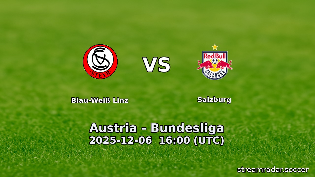 Blau-Weiß Linz vs Salzburg