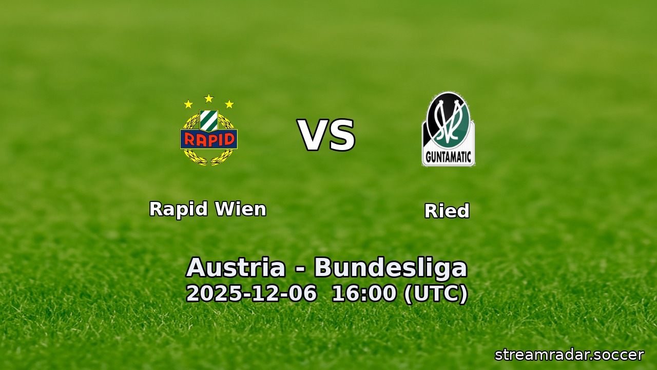 Rapid Wien vs Ried