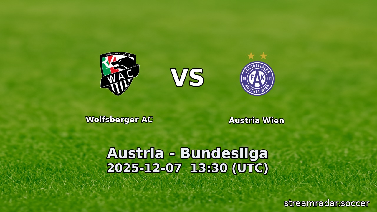 Wolfsberger AC vs Austria Wien