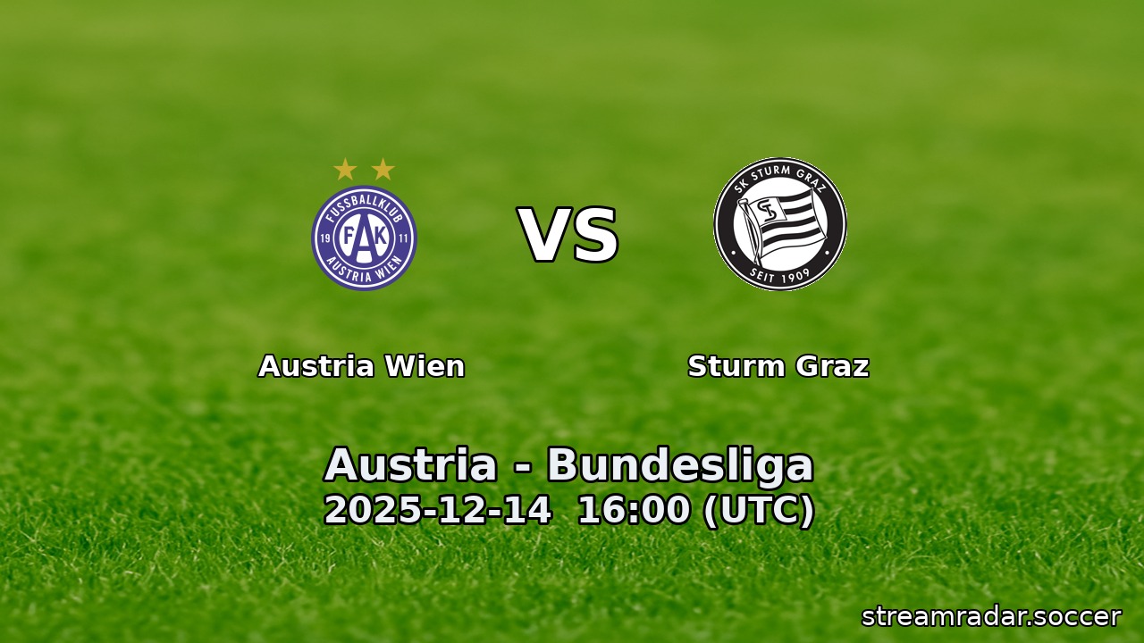 Austria Wien vs Sturm Graz