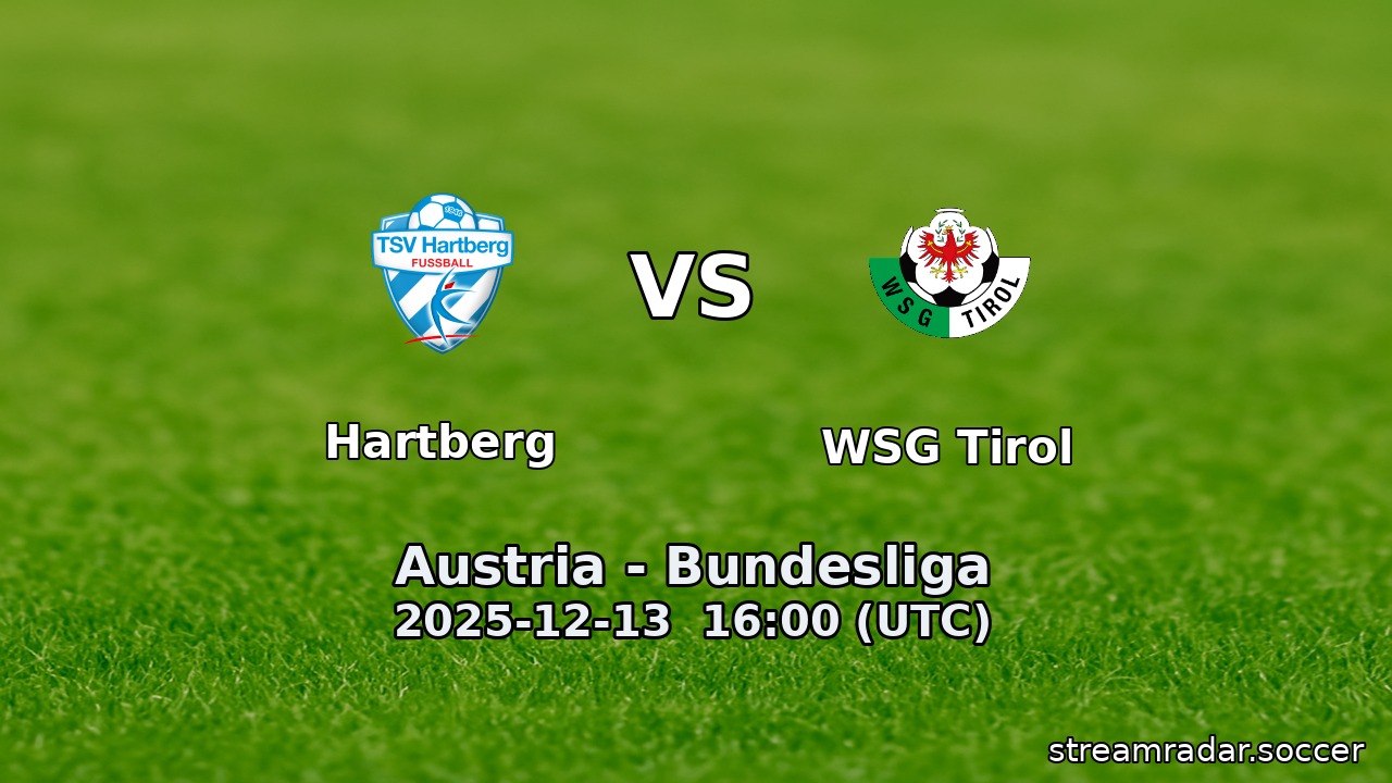 Hartberg vs WSG Tirol