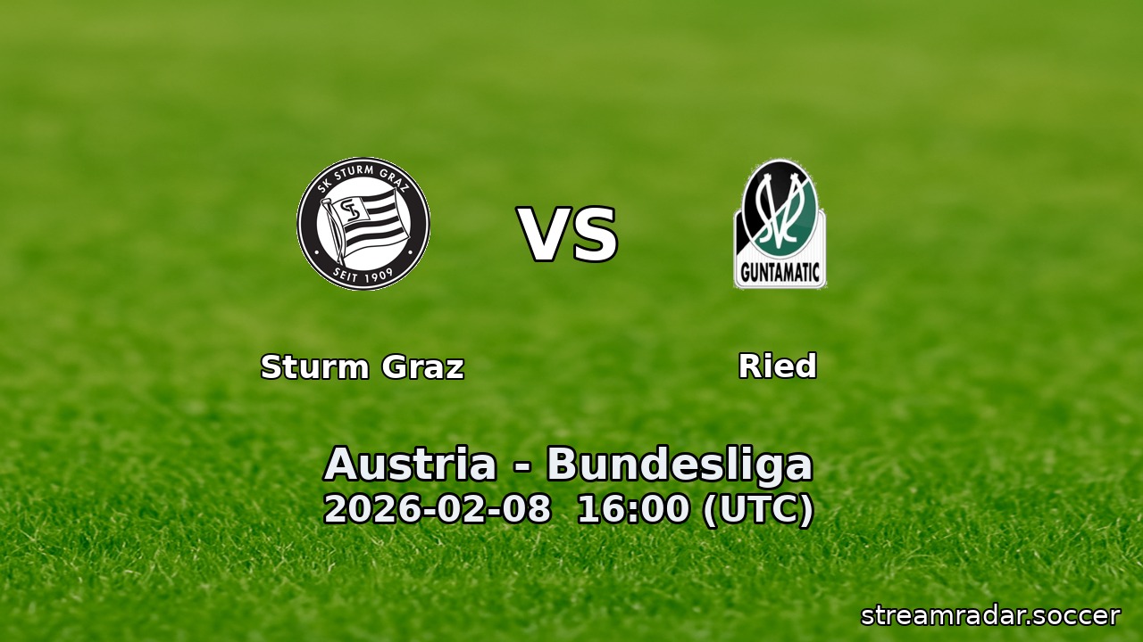 Sturm Graz vs Ried
