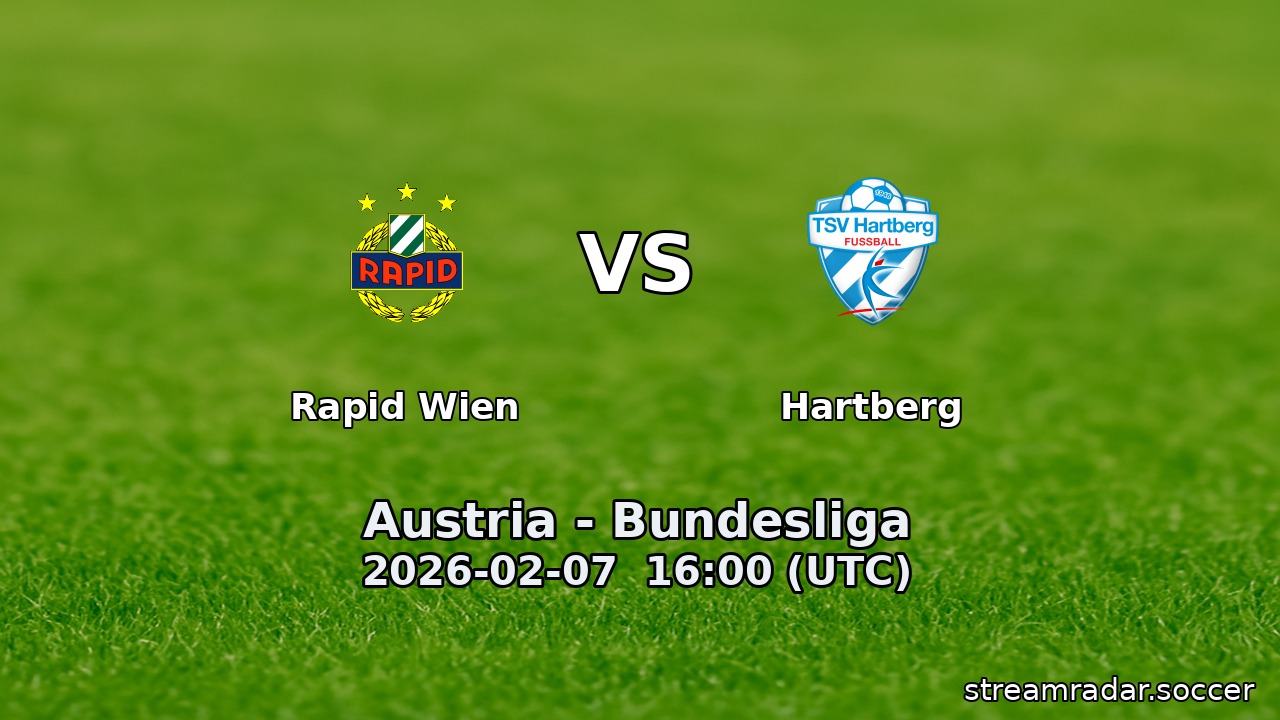 Rapid Wien vs Hartberg