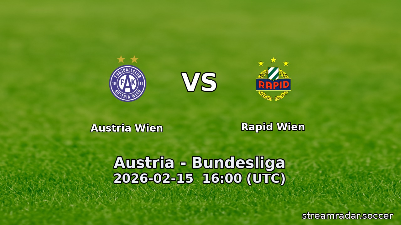 Austria Wien vs Rapid Wien