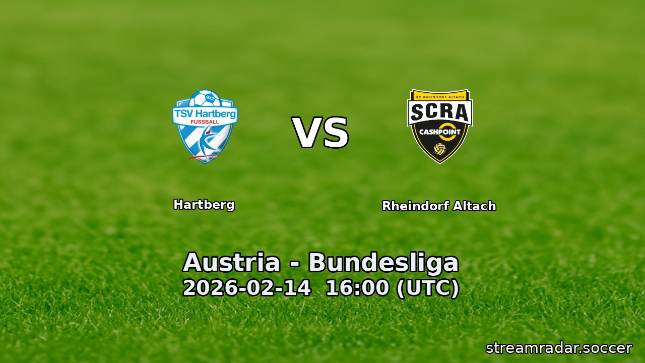 Hartberg vs Rheindorf Altach