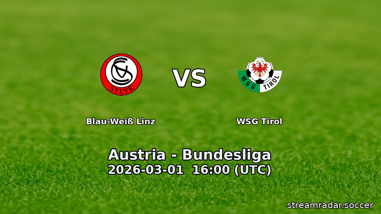 Blau-Weiß Linz vs WSG Tirol