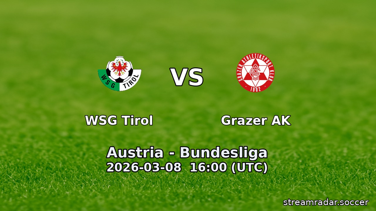 WSG Tirol vs Grazer AK